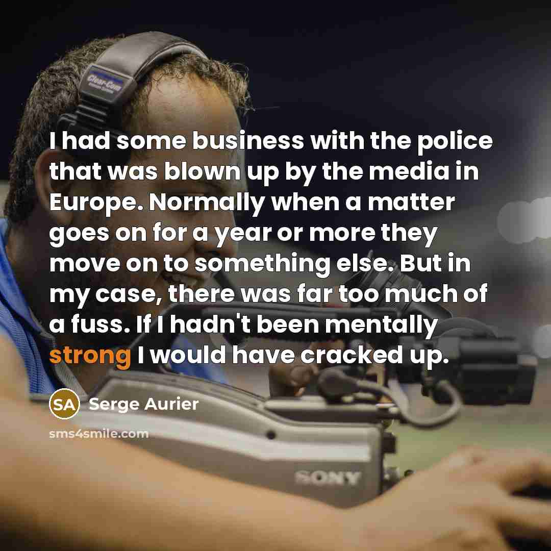 “I had some business with the police that was blown…” quote by Serge Aurier