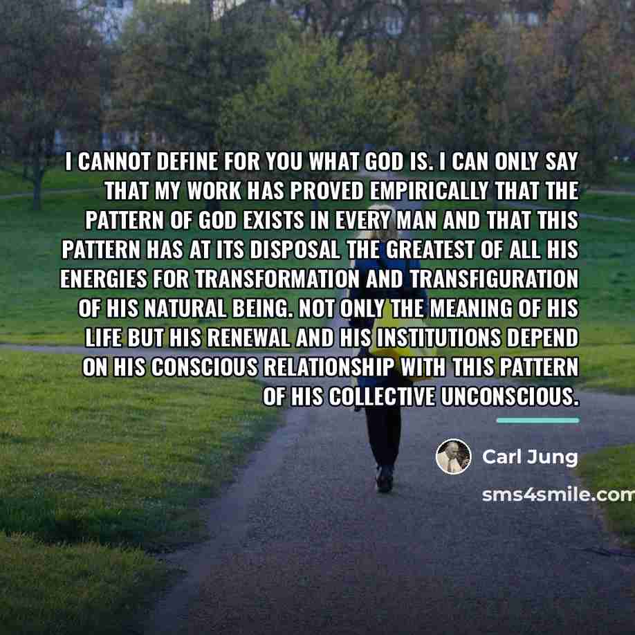 “I cannot define for you what God is. I can…” quote by Carl Jung