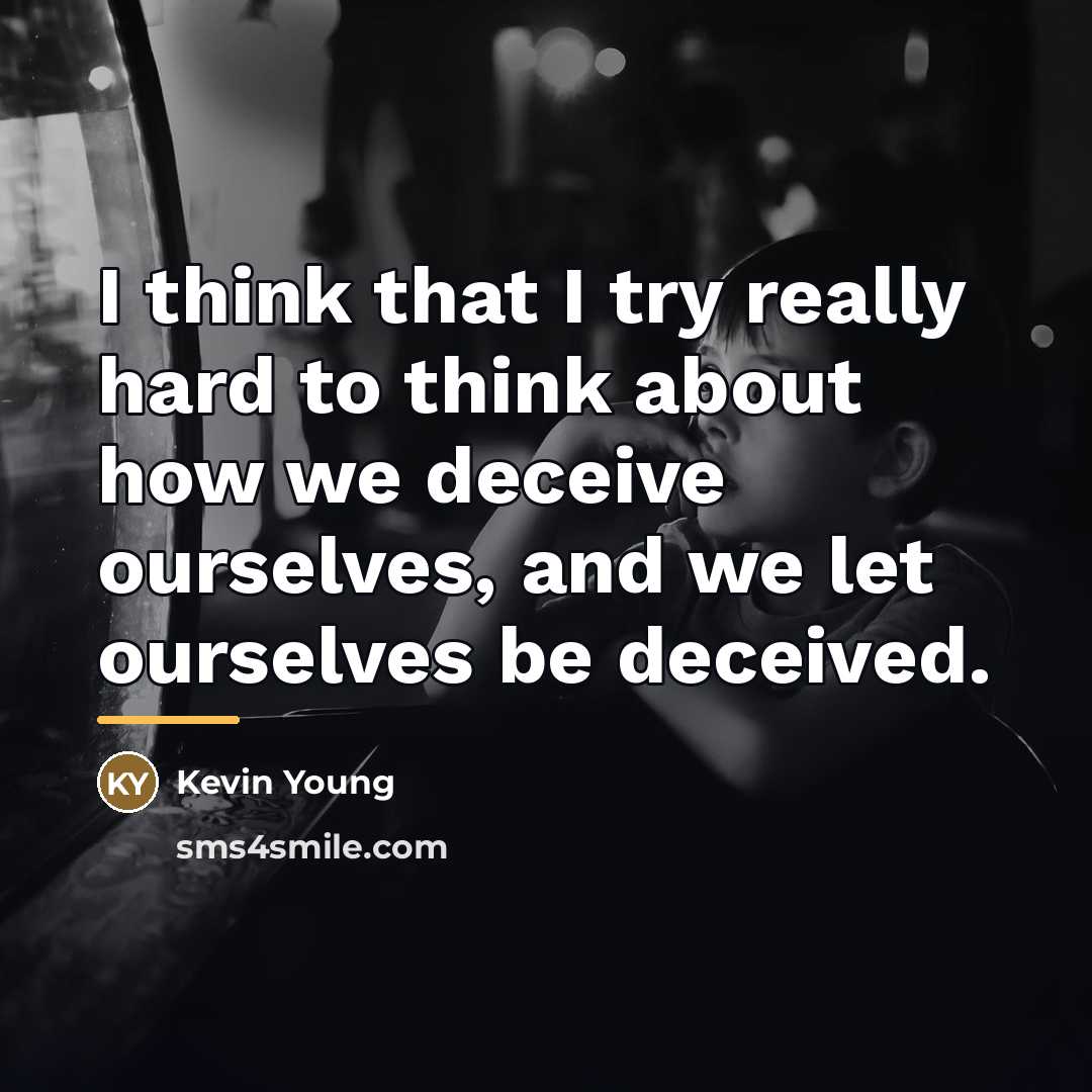 “I think that I try really hard to think about…” quote by Kevin Young