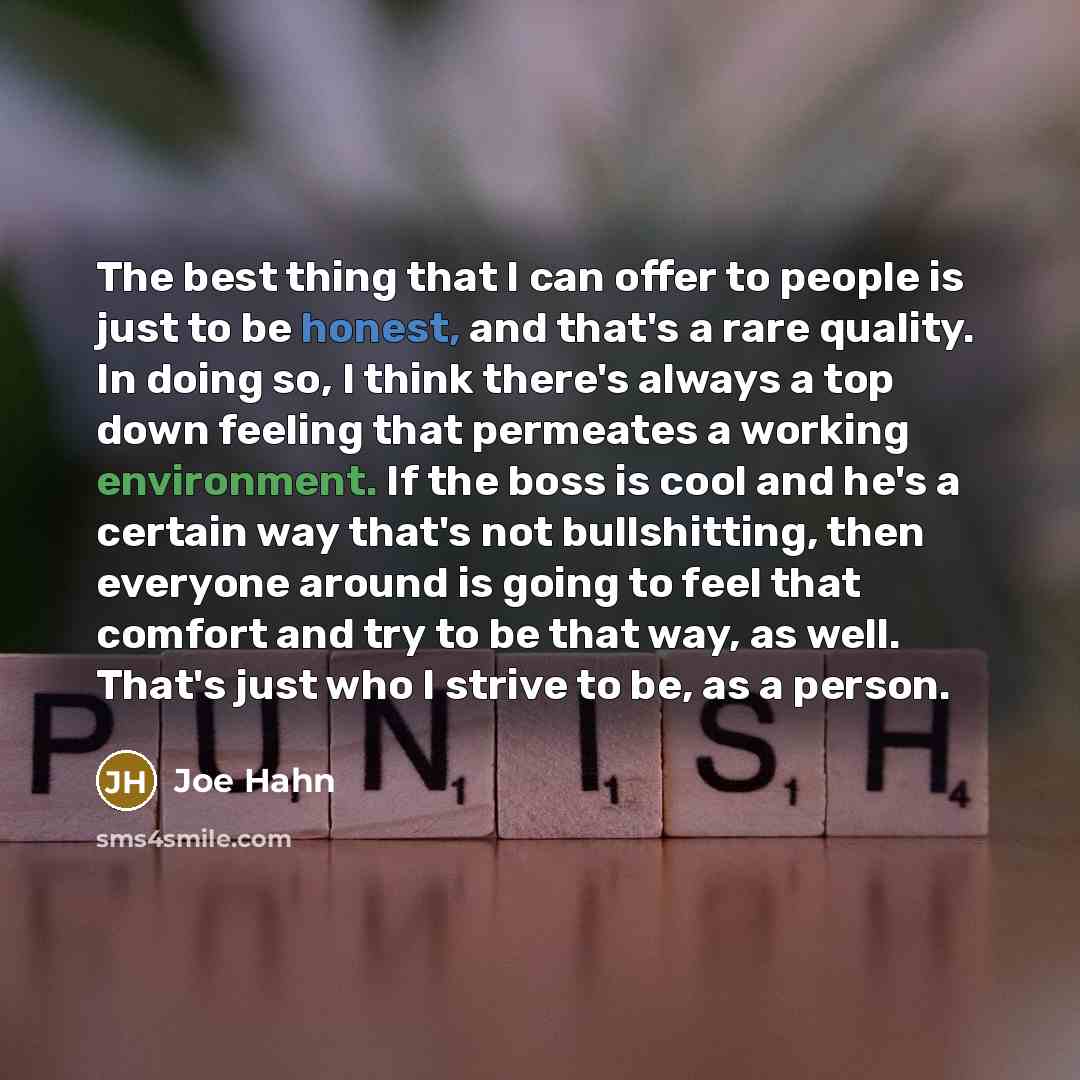 “The best thing that I can offer to people is…” quote by Joe Hahn