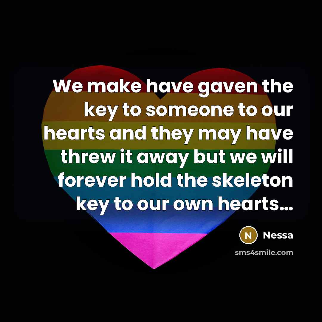 “We make have gaven the key to someone to our…” quote by Nessa