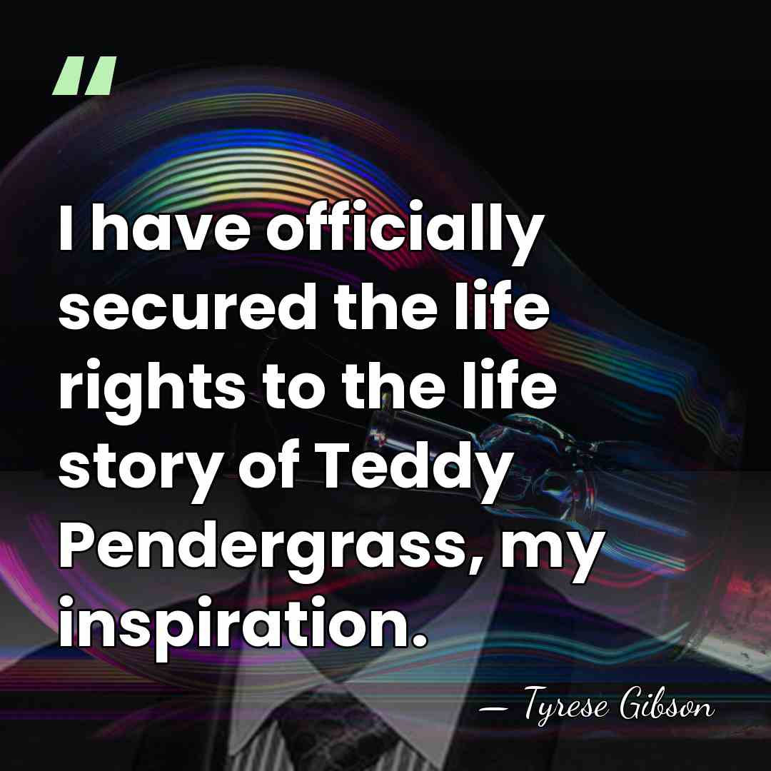 I have officially secured the life rights to the life story of&hellip; - Tyrese Gibson