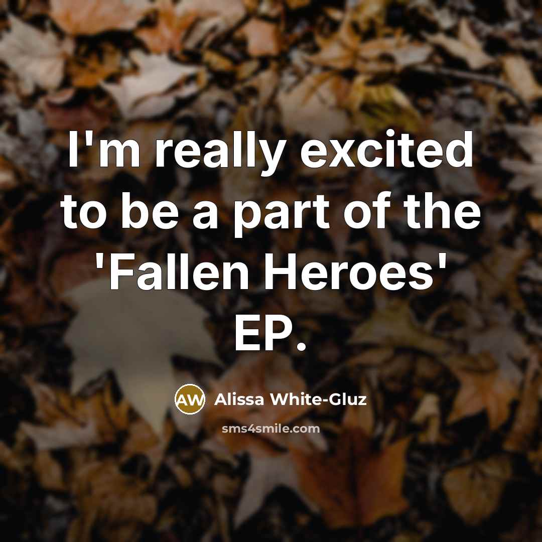 “I'm really excited to be a part of the 'Fallen…” quote by Alissa White-Gluz