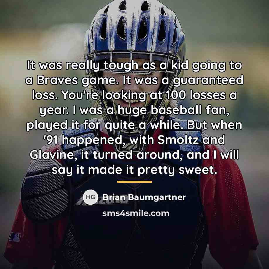 “It was really tough as a kid going to a…” quote by Brian Baumgartner
