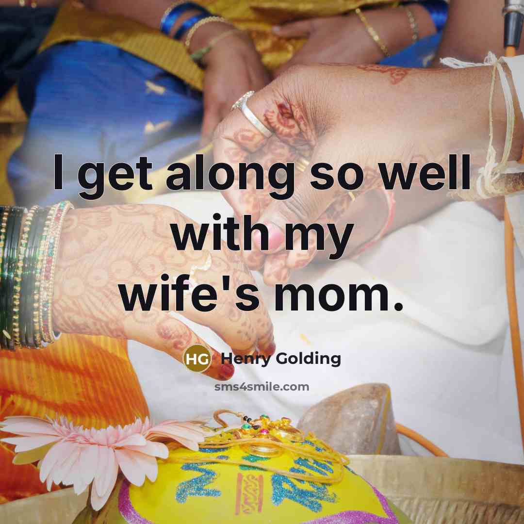“I get along so well with my wife's mom.…” quote by Henry Golding
