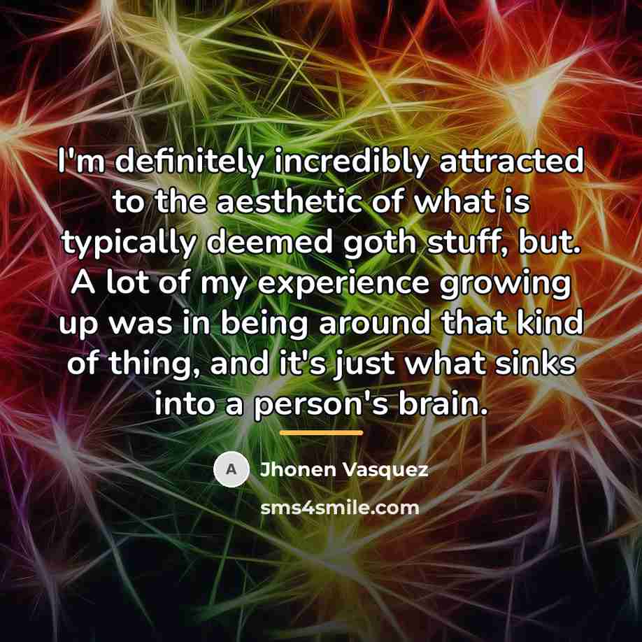 “I'm definitely incredibly attracted to the aesthetic of what is…” quote by Jhonen Vasquez