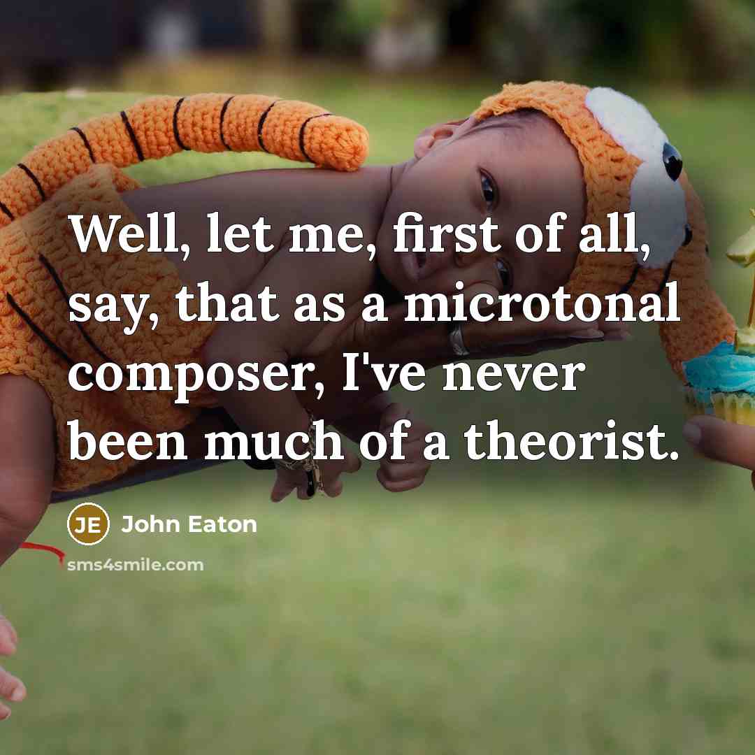 “Well, let me, first of all, say, that as a…” quote by John Eaton