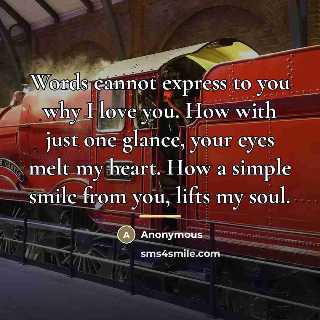 “Words cannot express to you why I love you. How…” quote by Anonymous
