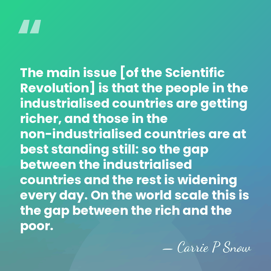 The main issue [of the Scientific Revolution] is that the people in&hellip; - Carrie P Snow