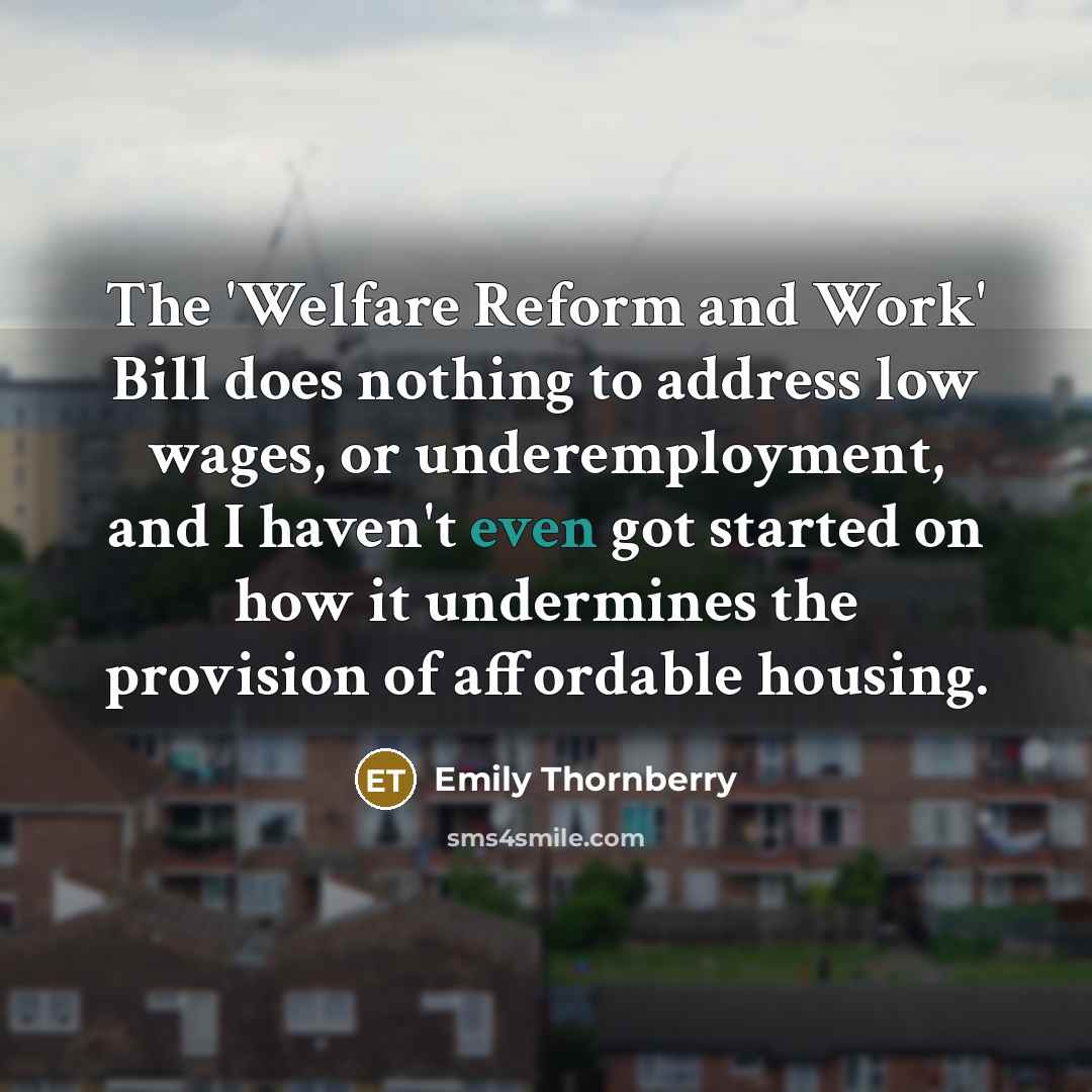 “The 'Welfare Reform and Work' Bill does nothing to address…” quote by Emily Thornberry