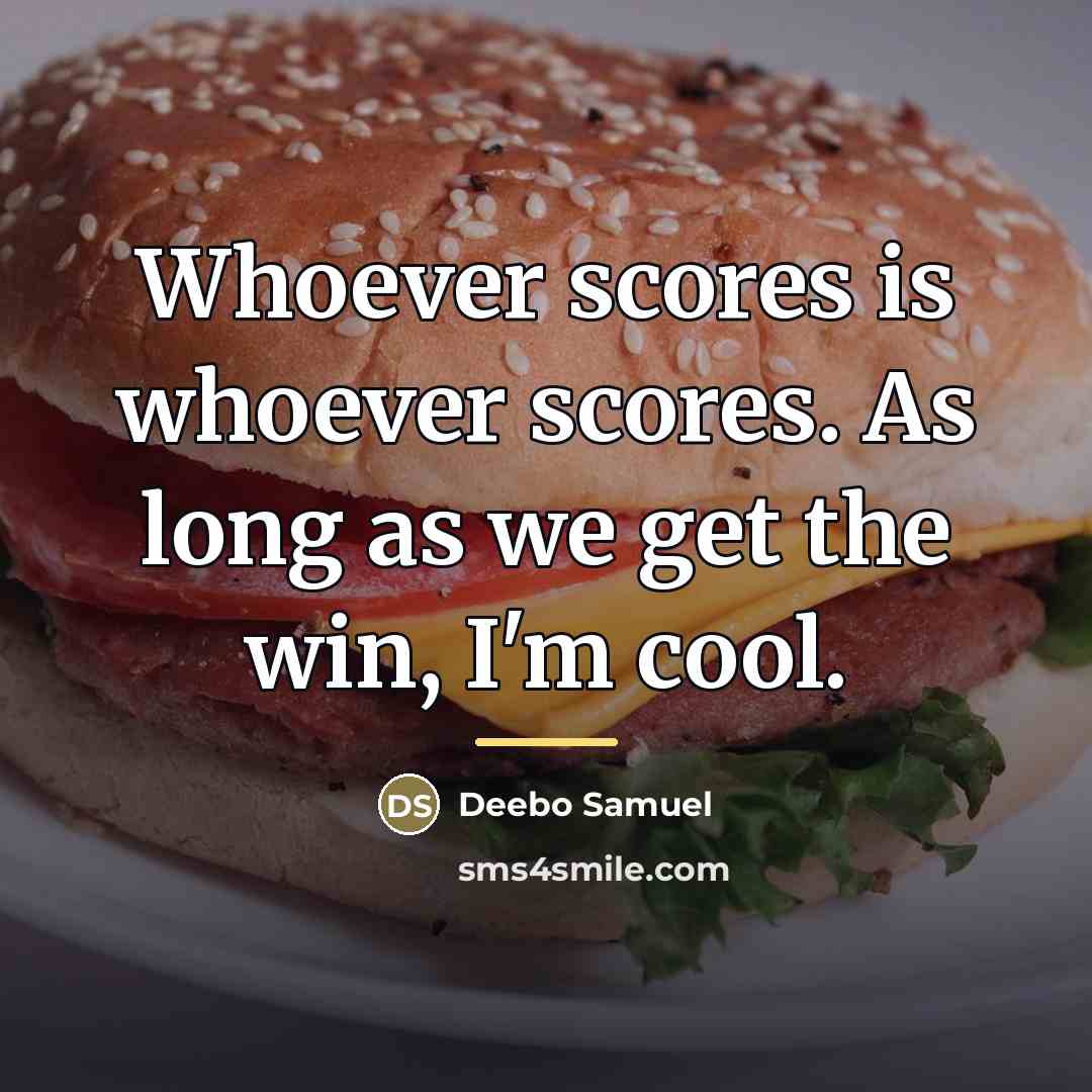 “Whoever scores is whoever scores. As long as we get…” quote by Deebo Samuel