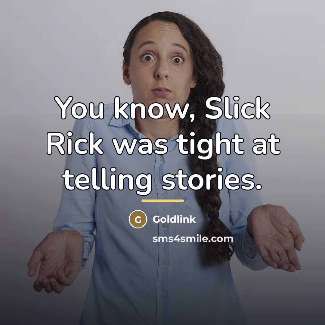 “You know, Slick Rick was tight at telling stories.…” quote by Goldlink
