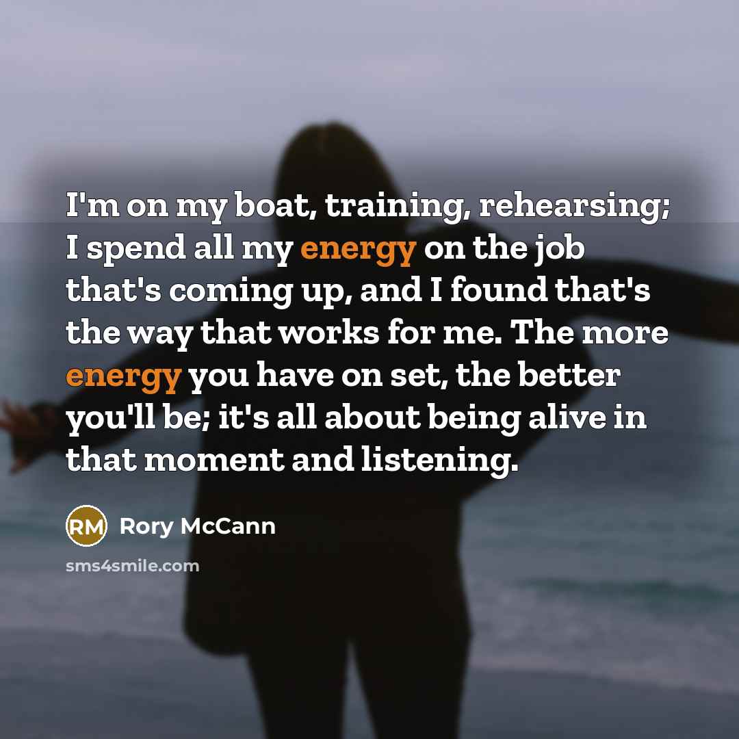 “I'm on my boat, training, rehearsing; I spend all my…” quote by Rory McCann
