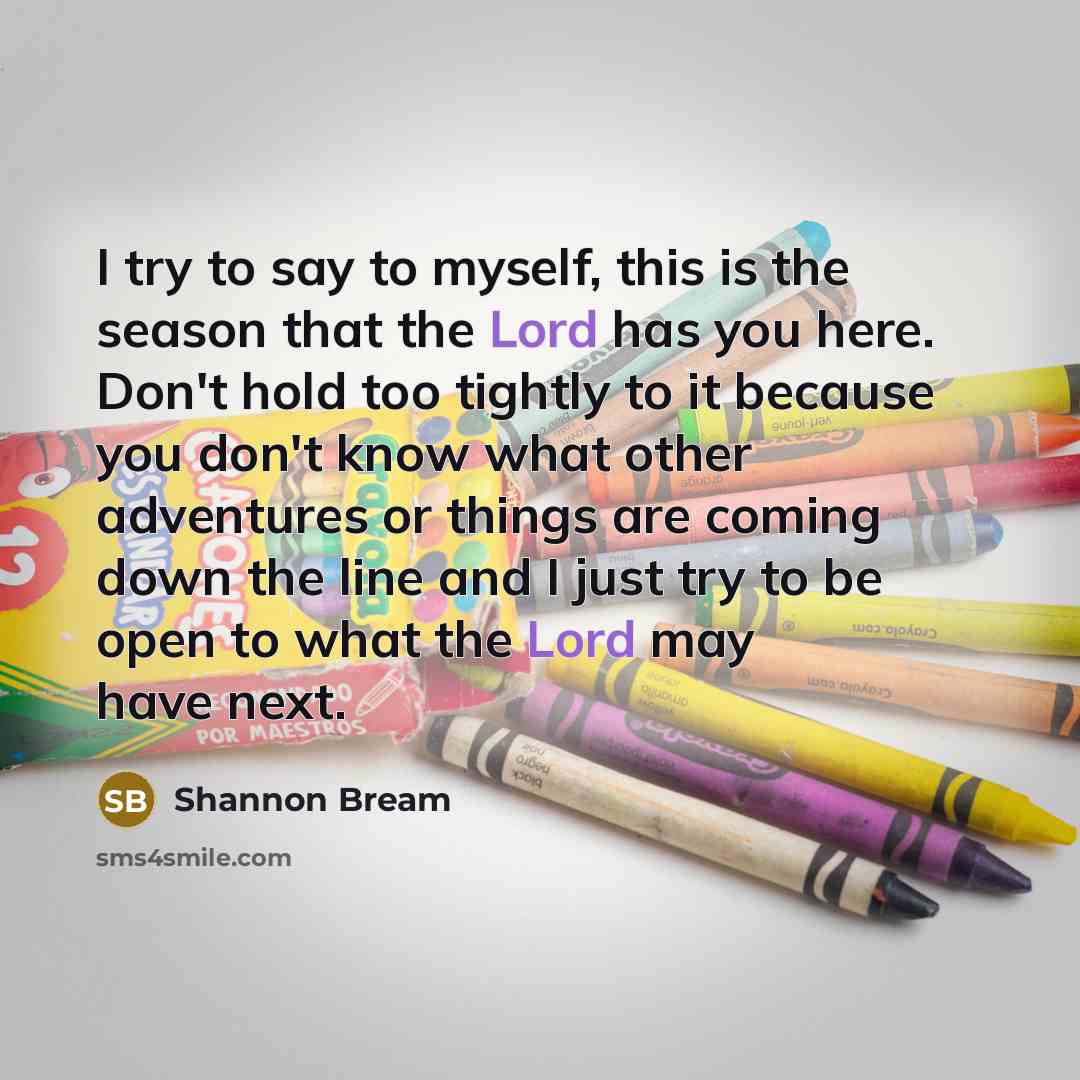 “I try to say to myself, this is the season…” quote by Shannon Bream