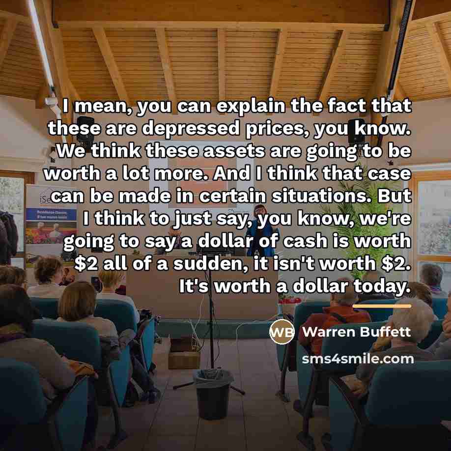 “I mean, you can explain the fact that these are…” quote by Warren Buffett