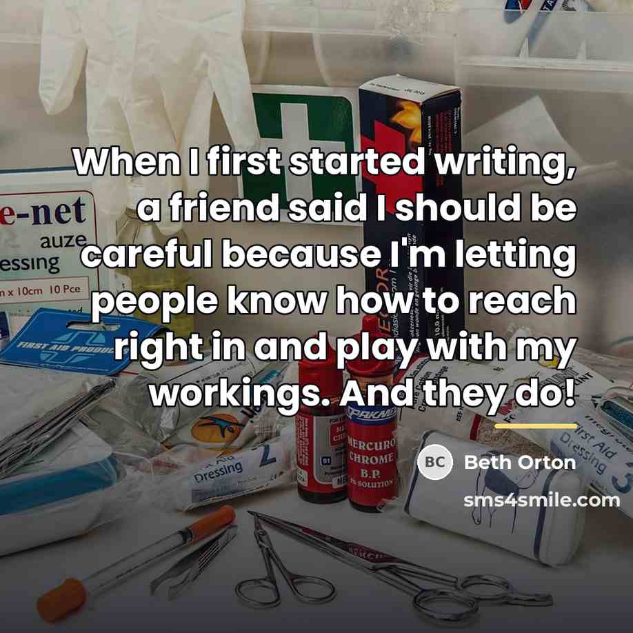 “When I first started writing, a friend said I should…” quote by Beth Orton
