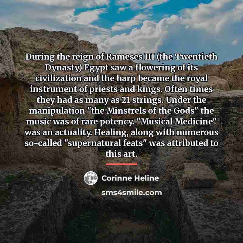 “During the reign of Rameses III (the Twentieth Dynasty) Egypt…” quote by Corinne Heline