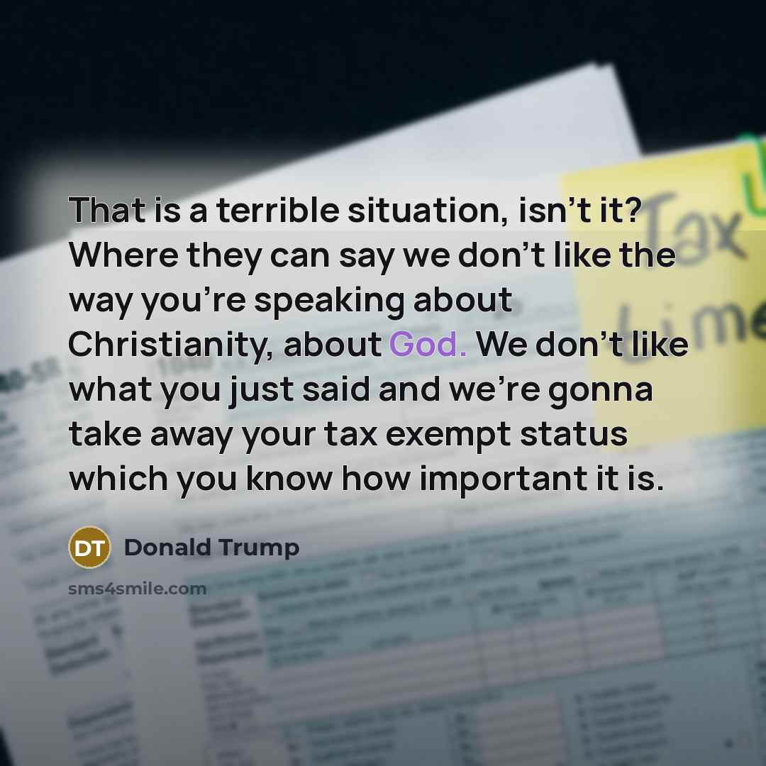 “That is a terrible situation, isn't it? Where they can…” quote by Donald Trump