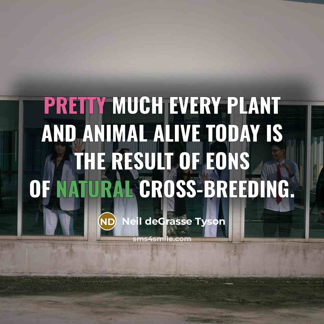 “Pretty much every plant and animal alive today is the…” quote by Neil deGrasse Tyson