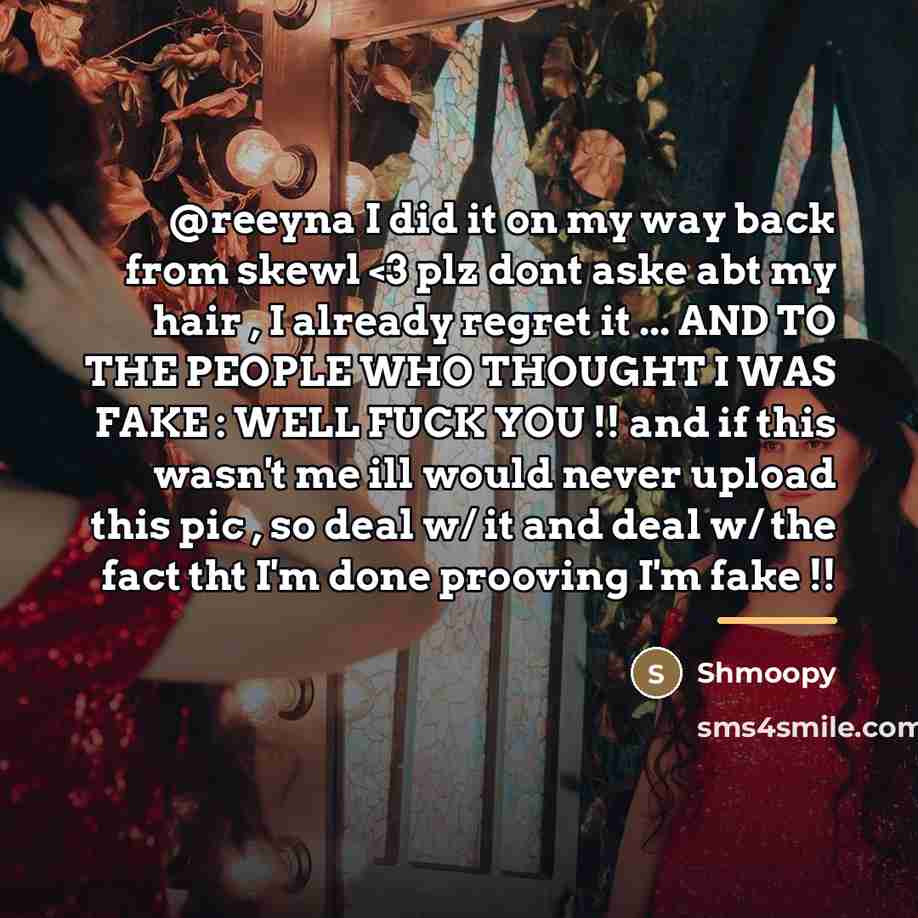 “@reeyna I did it on my way back from skewl…” quote by Shmoopy