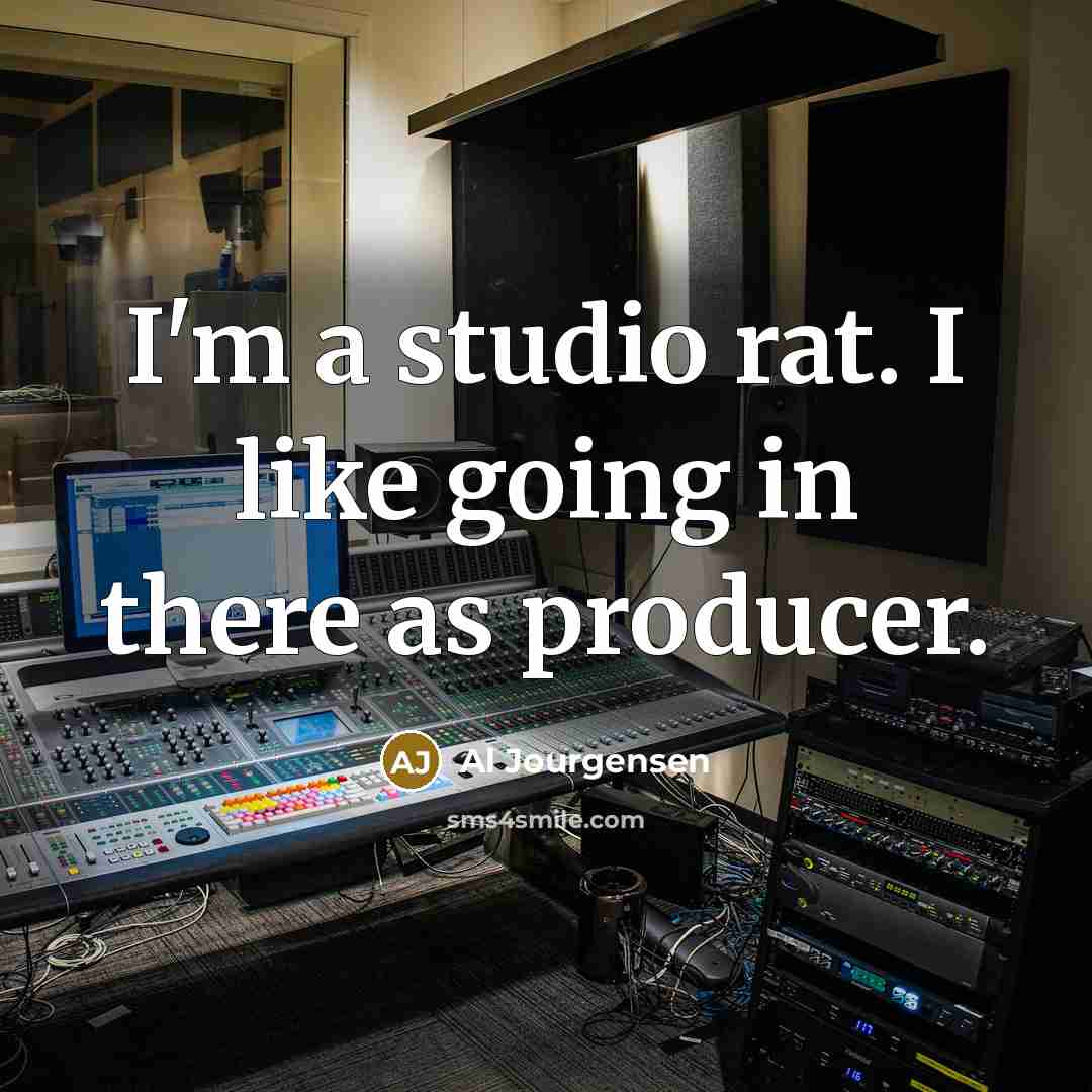 “I'm a studio rat. I like going in there as…” quote by Al Jourgensen