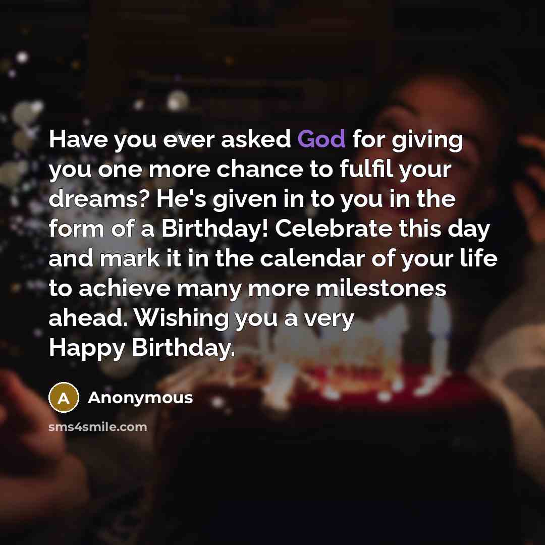 “Have you ever asked God for giving you one more…” quote by Anonymous