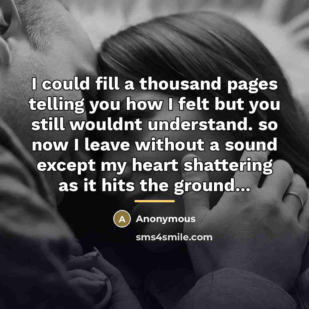 “I could fill a thousand pages telling you how I…” quote by Anonymous