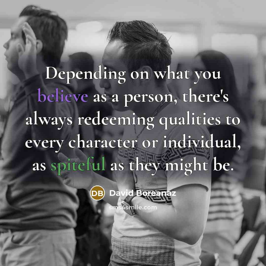 “Depending on what you believe as a person, there's always…” quote by David Boreanaz