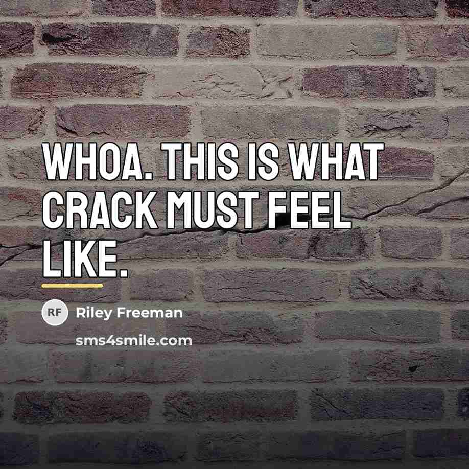 “Whoa. This is what crack must feel like.…” quote by Riley Freeman