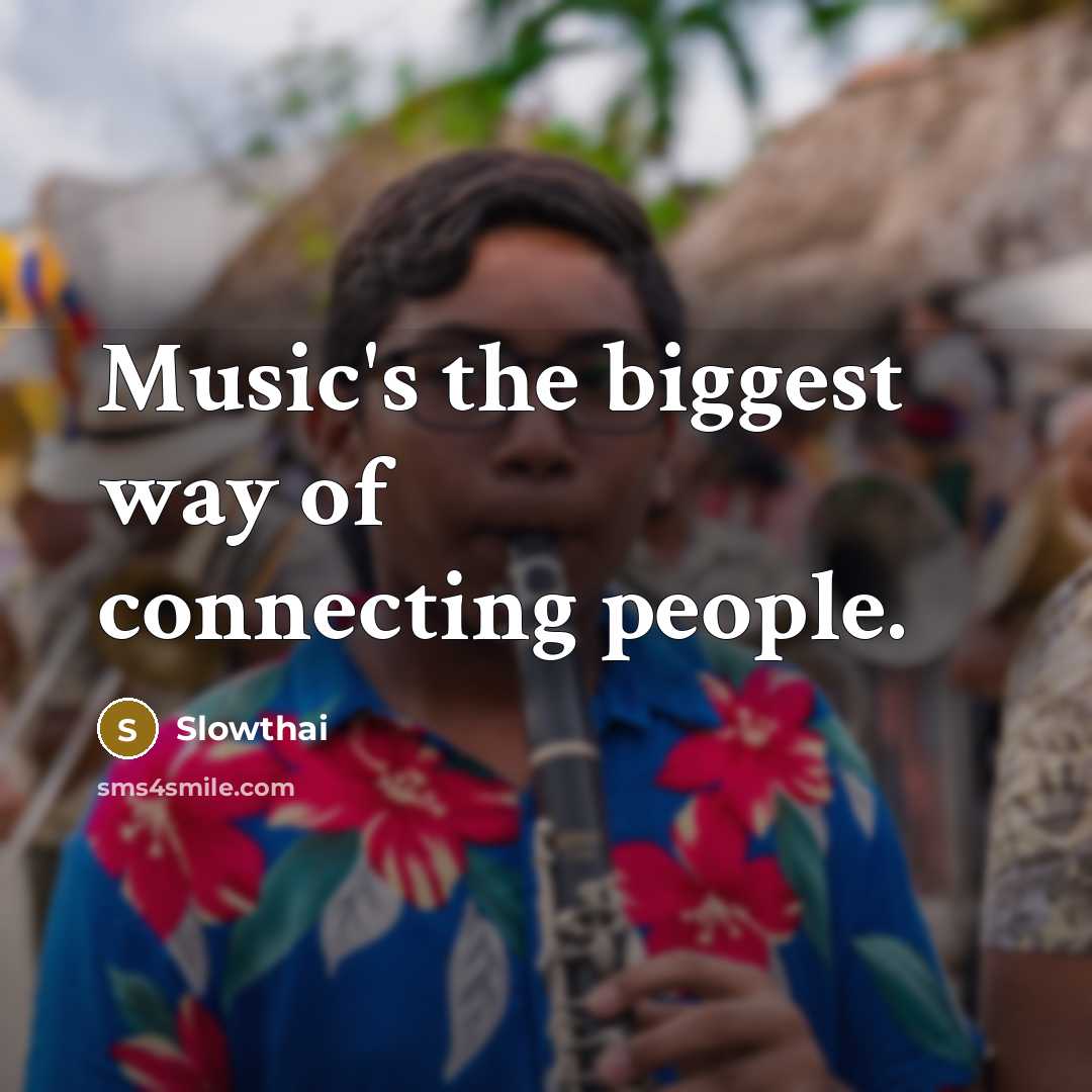 “Music's the biggest way of connecting people.…” quote by Slowthai