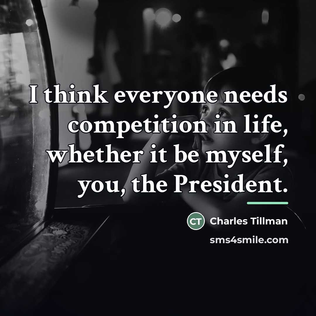 “I think everyone needs competition in life, whether it be…” quote by Charles Tillman