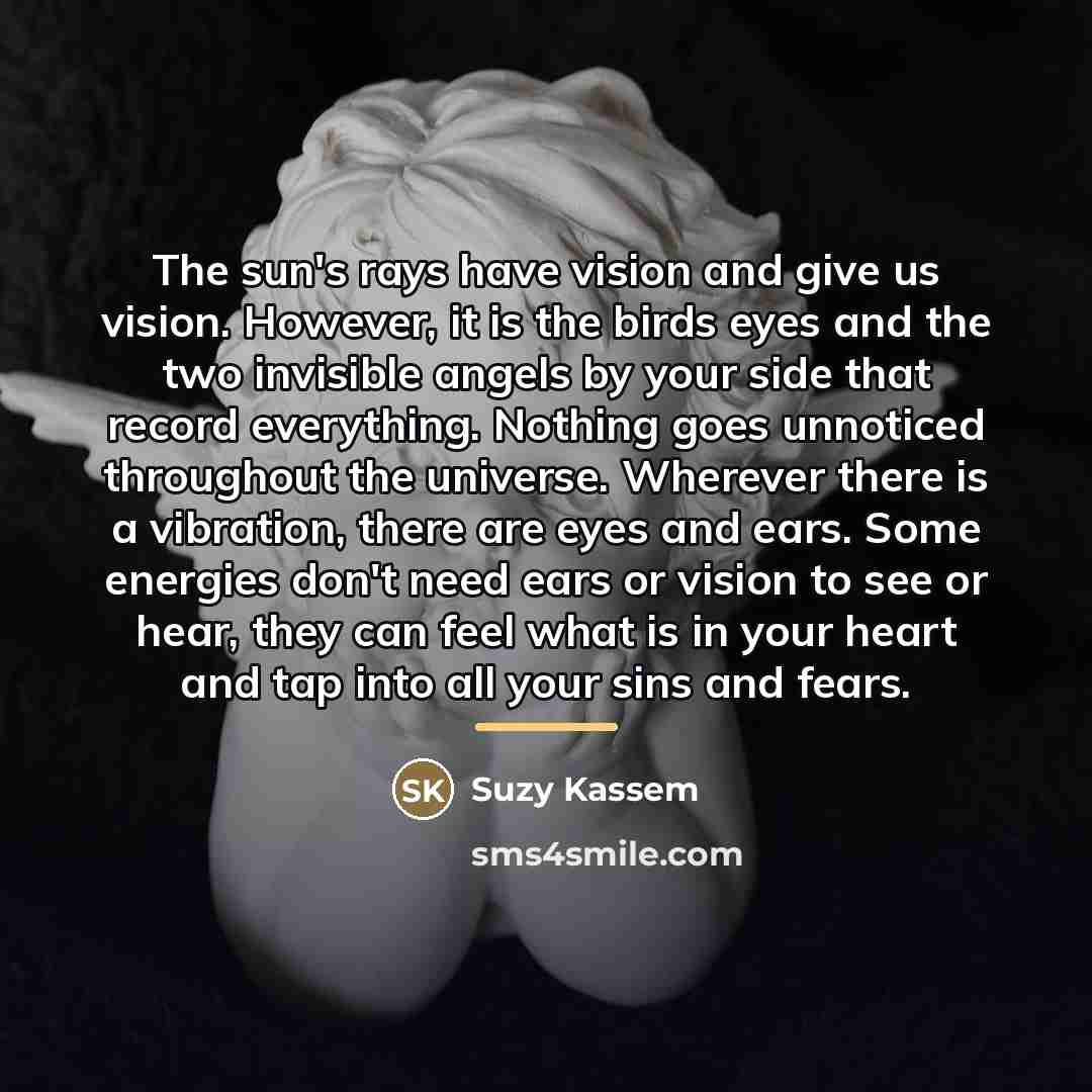 “The sun's rays have vision and give us vision. However,…” quote by Suzy Kassem