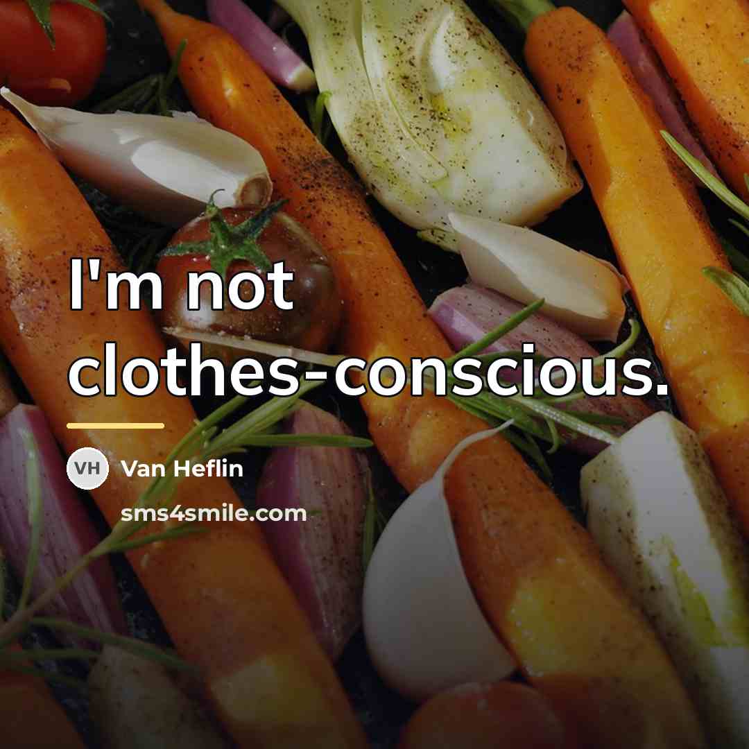 “I'm not clothes-conscious.…” quote by Van Heflin