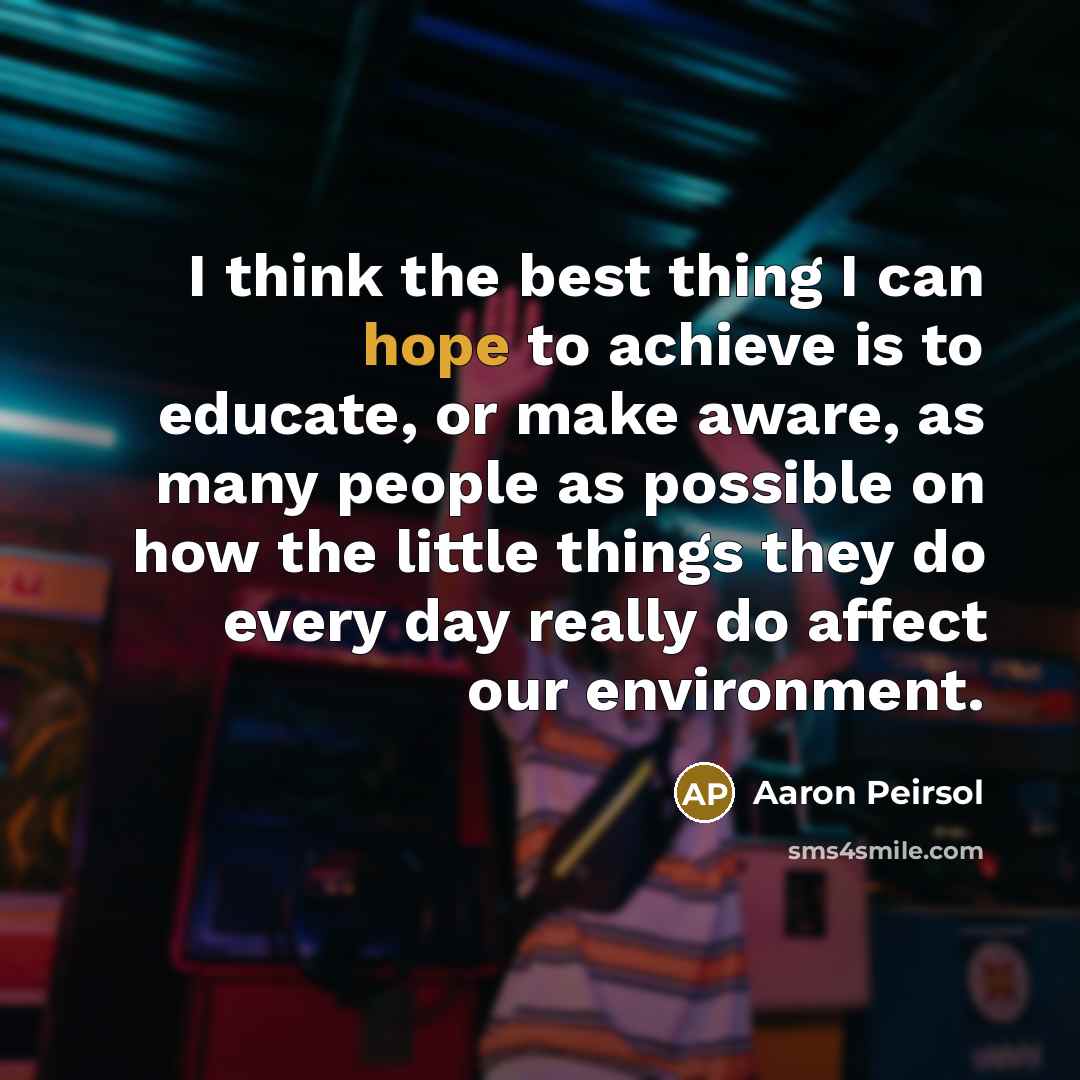 “I think the best thing I can hope to achieve…” quote by Aaron Peirsol