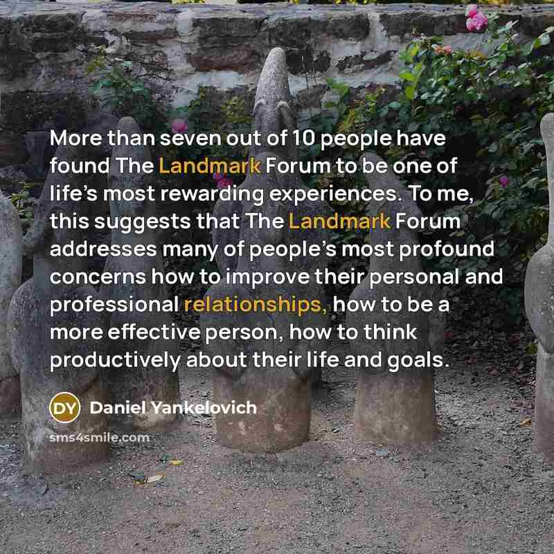 “More than seven out of 10 people have found The…” quote by Daniel Yankelovich