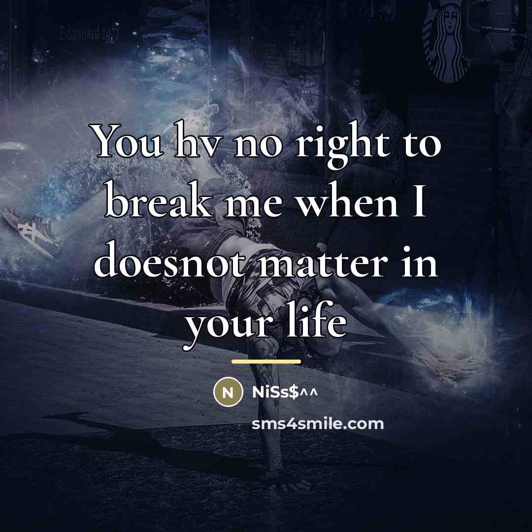 “You hv no right to break me when I doesnot…” quote by NiSs$^^