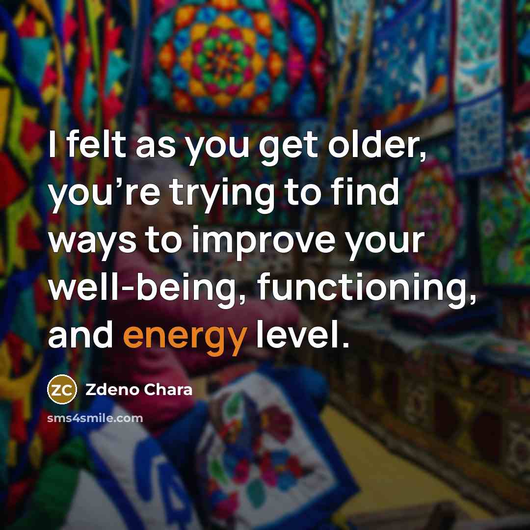 “I felt as you get older, you're trying to find…” quote by Zdeno Chara