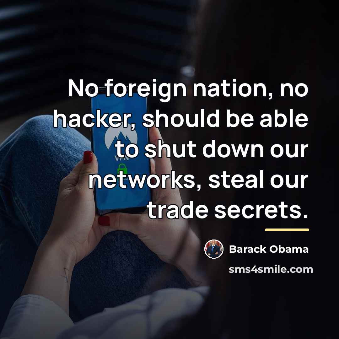 “No foreign nation, no hacker, should be able to shut…” quote by Barack Obama