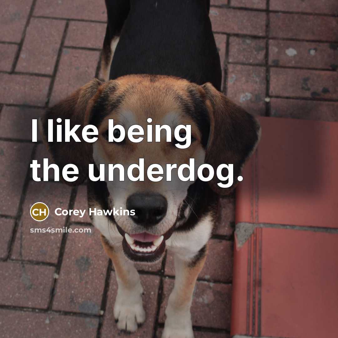 “I like being the underdog.…” quote by Corey Hawkins