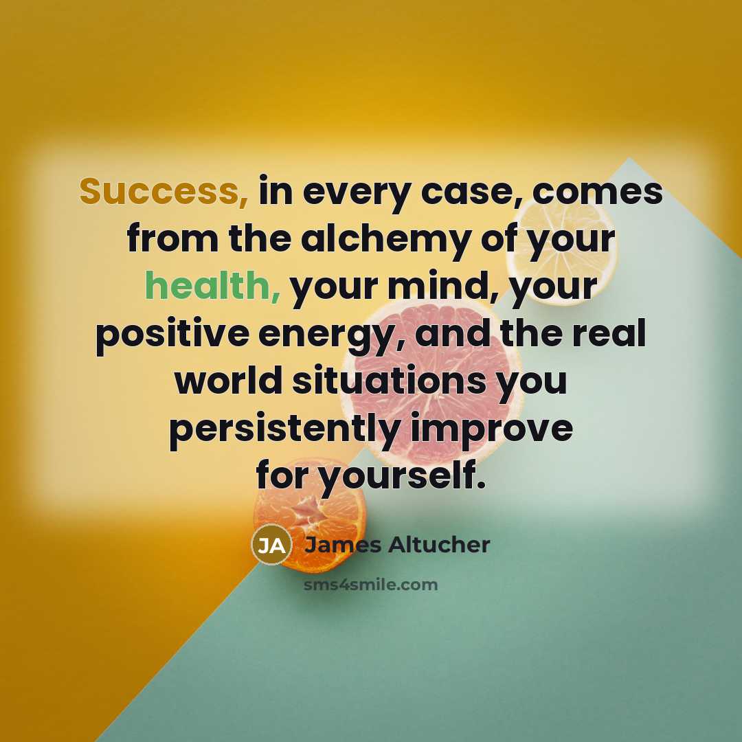 “Success, in every case, comes from the alchemy of your…” quote by James Altucher