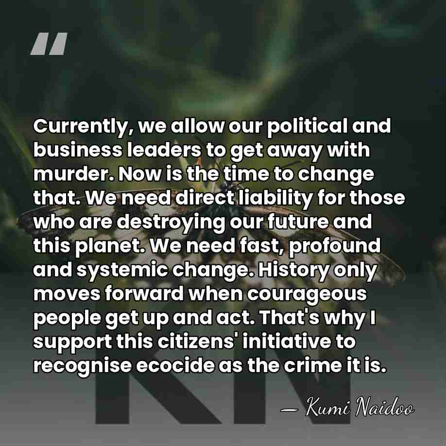 Currently, we allow our political and business leaders to get away with&hellip; - Kumi Naidoo