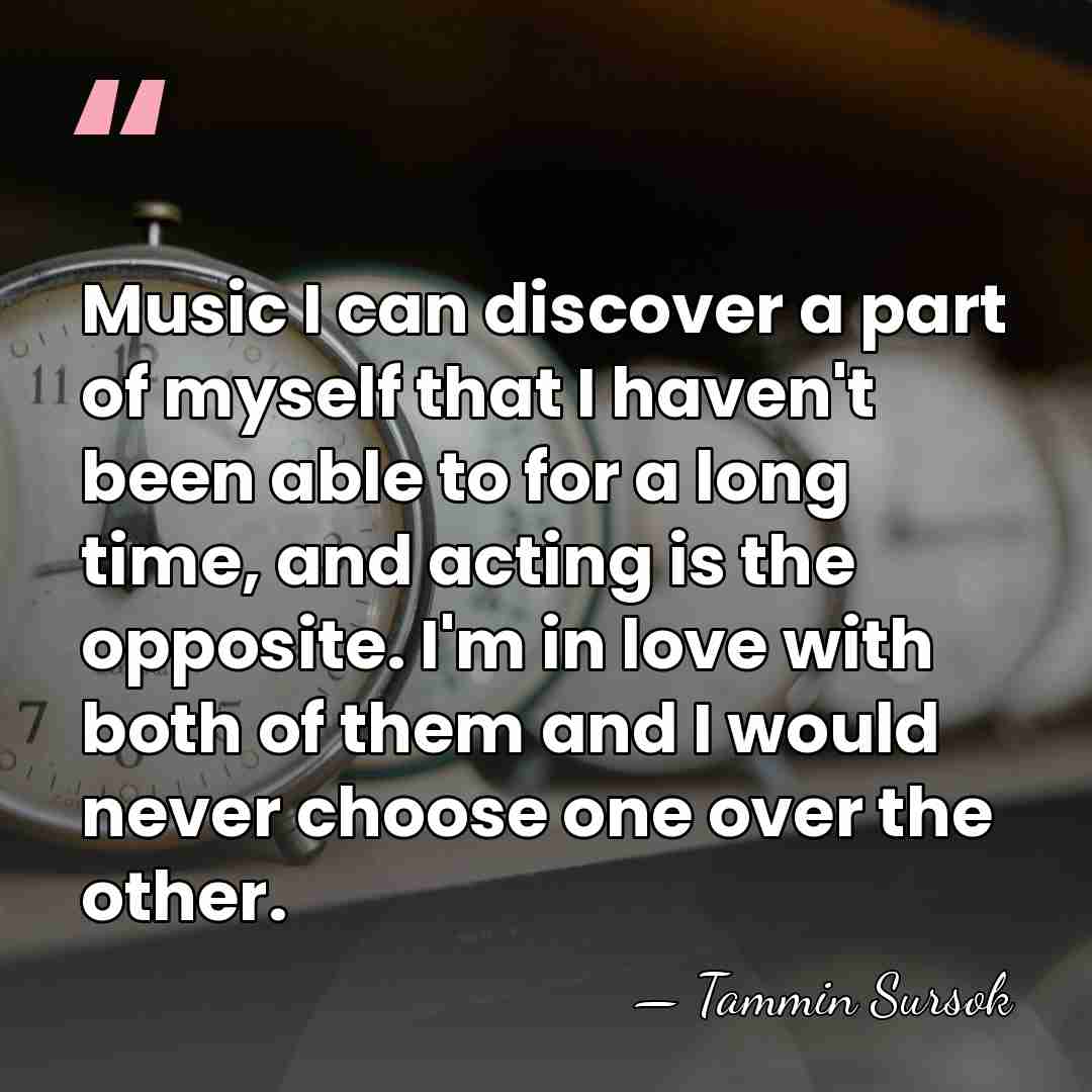 Music I can discover a part of myself that I haven't been&hellip; - Tammin Sursok