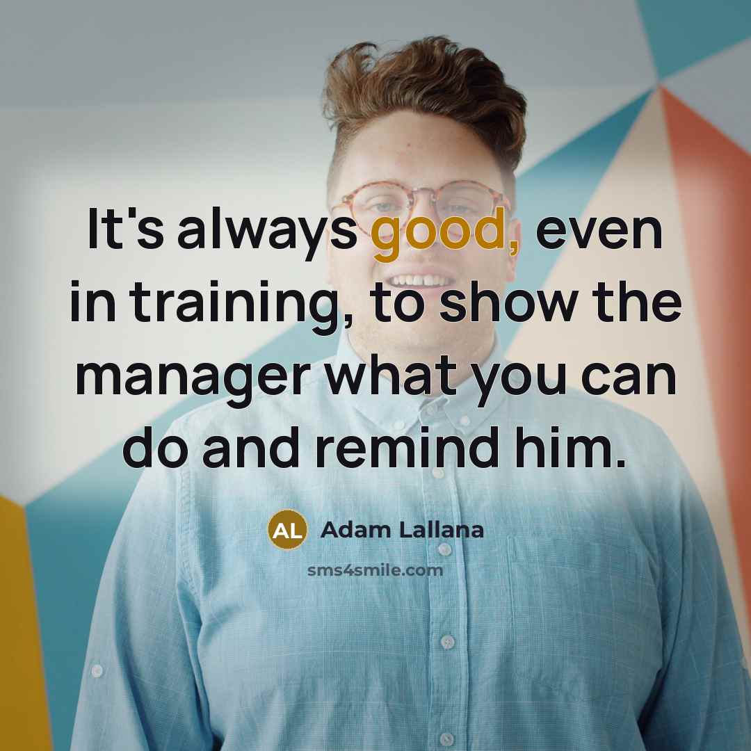 “It's always good, even in training, to show the manager…” quote by Adam Lallana