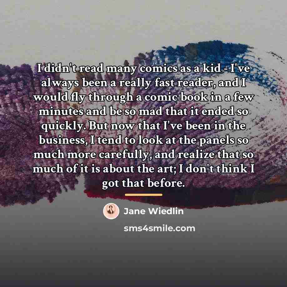 “I didn't read many comics as a kid - I've…” quote by Jane Wiedlin