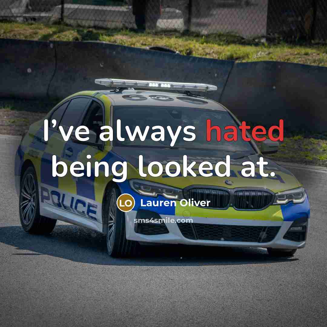 “I’ve always hated being looked at.…” quote by Lauren Oliver