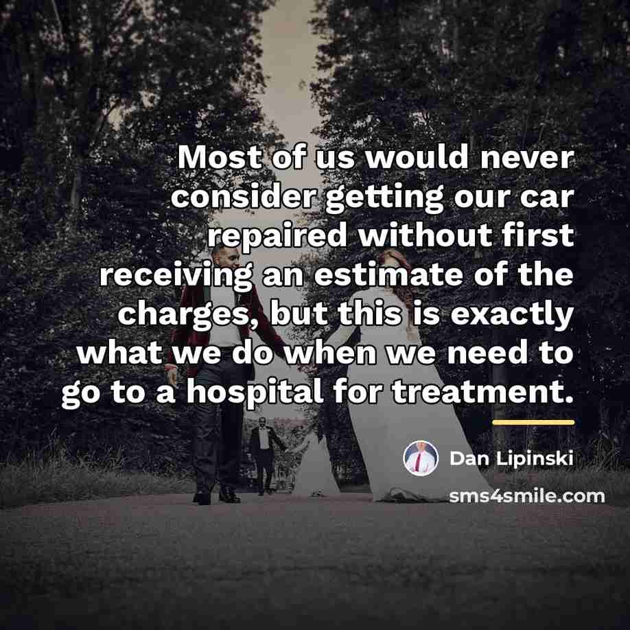 “Most of us would never consider getting our car repaired…” quote by Dan Lipinski