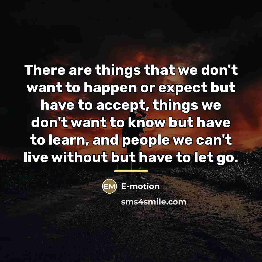 “There are things that we don't want to happen or…” quote by E-motion