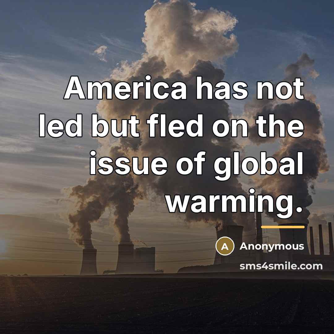 “America has not led but fled on the issue of…” quote by Anonymous