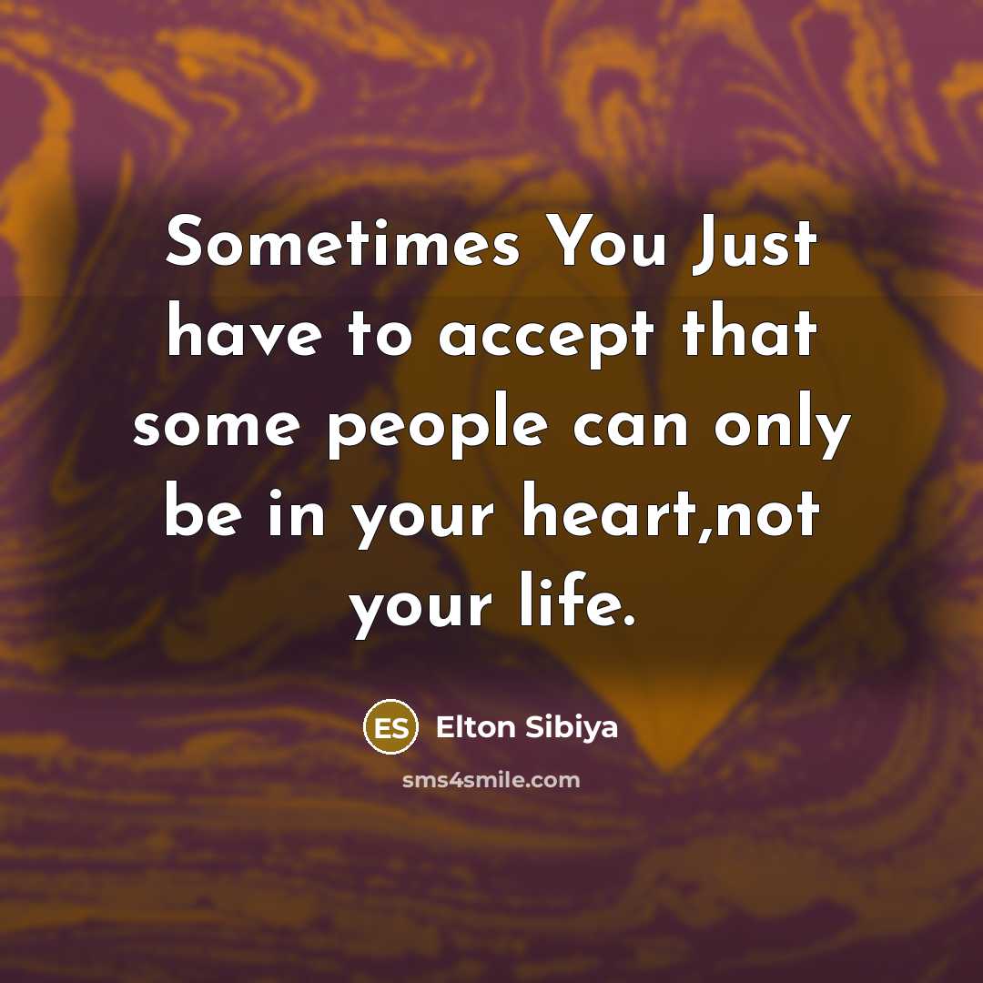 “Sometimes You Just have to accept that some people can…” quote by Elton Sibiya