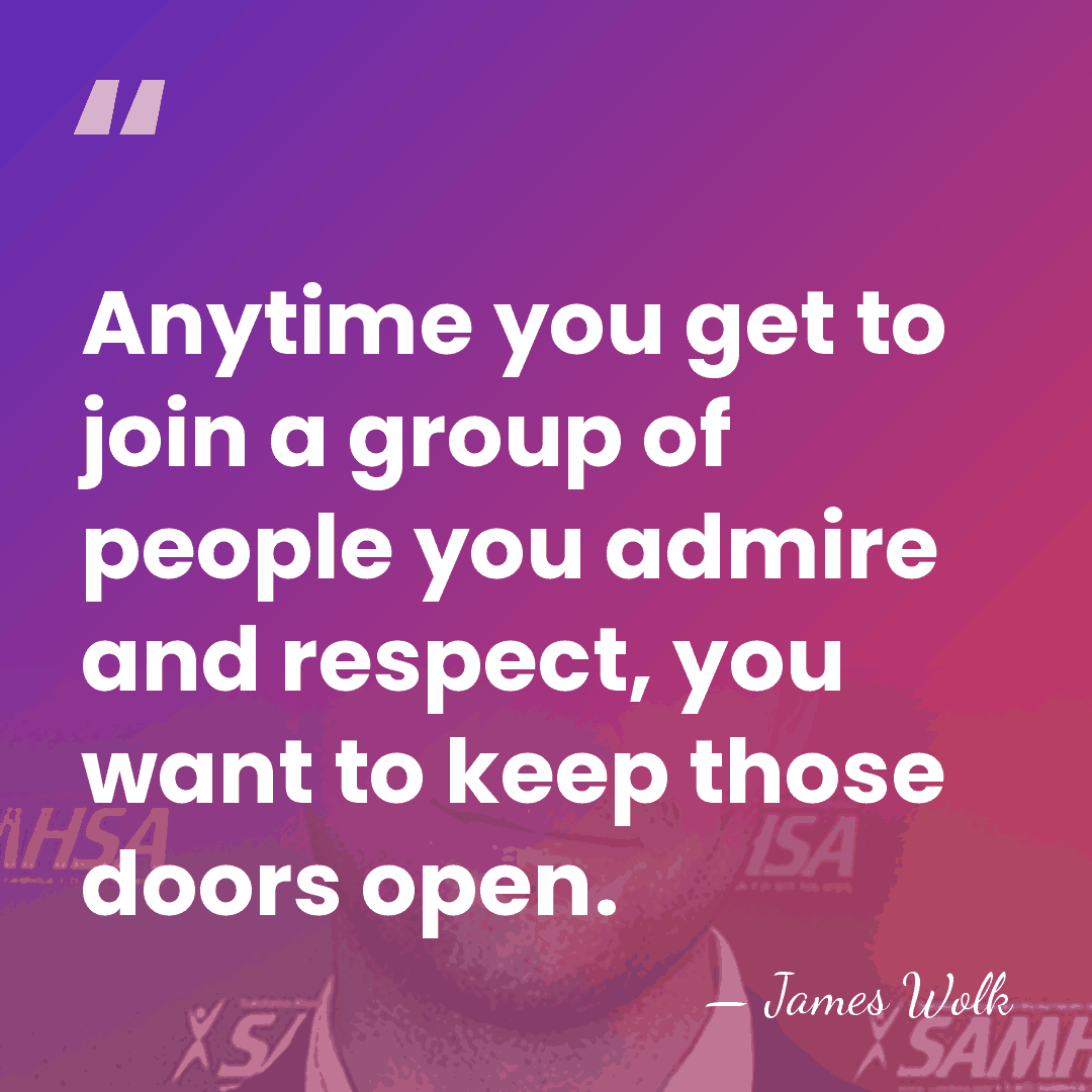 Anytime you get to join a group of people you admire and&hellip; - James Wolk